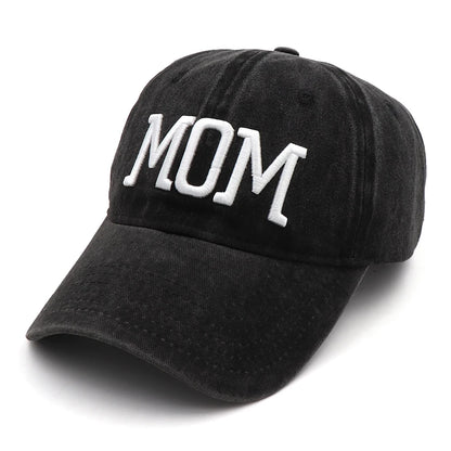 KOEP MOM And DAD Baseball Cap Fishing Caps Men Outdoor Women Washed And Worn Pregnancy Announcement Hats 3D Embroidery