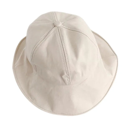 Korean Version Dome Sunshade Fisherman Hat Women's Summer Sunshade Hat Velcro Large Brim Basin Hat