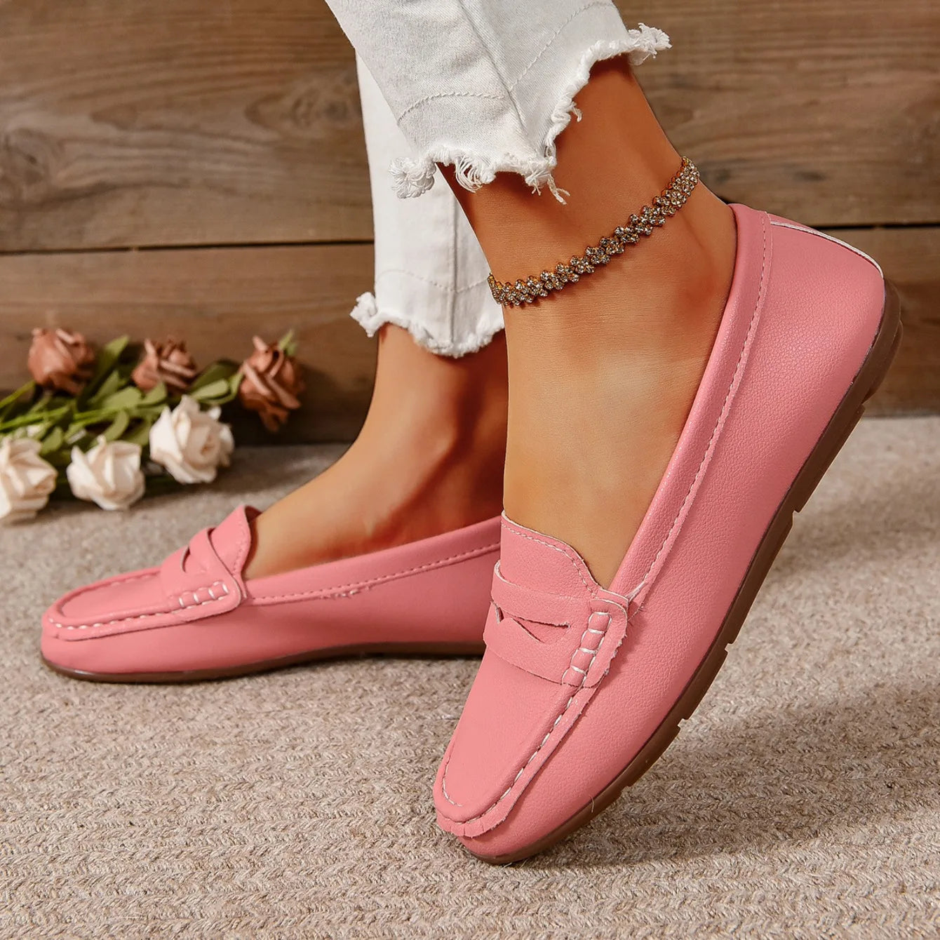 Women Flats Shoes Comfortable Lightweight Fashion Hot Loafers Spring and Autumn Shallow Casual Sneakers Outdoor Shoes for Women