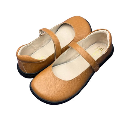 Tipsietoes 2025 Sprinng Autumn Barefoot Leather Ballerina For Women With Flat Soft Sole Zero Drop Wider Toes Box Light Weight