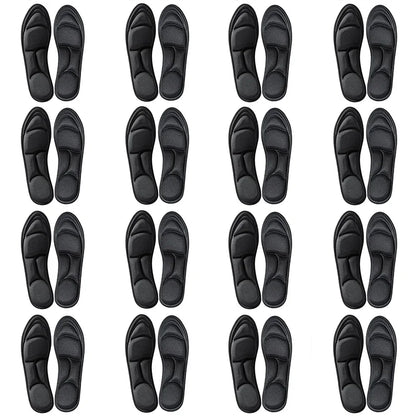 1/2/4/16Pairs 5D Massage Memory Foam Insoles For Shoes Sole Breathable Cushion Sport Running Insoles For Feet Orthopedic Insoles