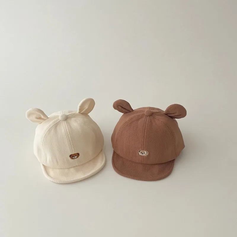 Baby Adjustable Lightweight Casual Baseball Cap Cute Animal Ears Design Soft Brim Cozy Headwear,, Adorable Outdoor Accessory