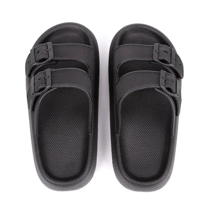 New Women's Slippers Thick Bottom Anti-Slip Home Outdoor Sandals Comfortable EVA Material Pure Color Slippers