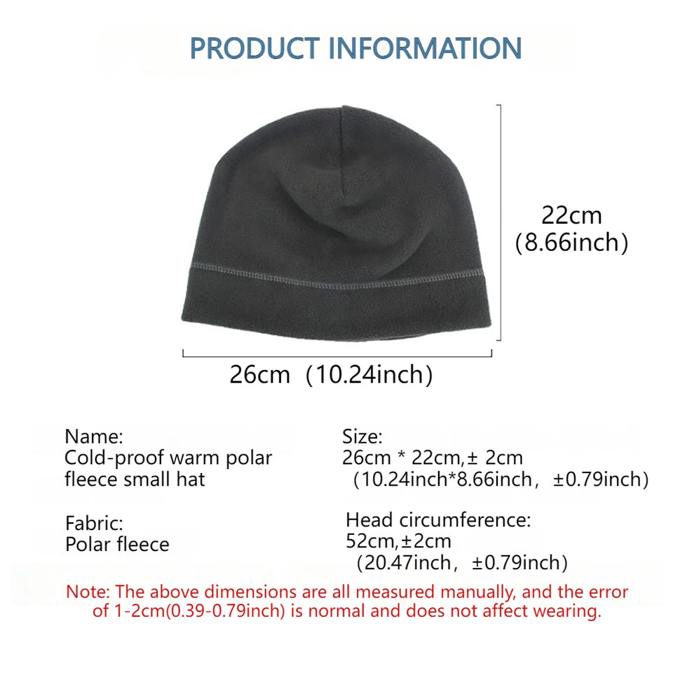 KoKossi Winter Warm Windproof Winter Cap Camping Hiking Caps Fleece Sports Hat Outdoor Sports Skiing Cycling Camping Hiking Men