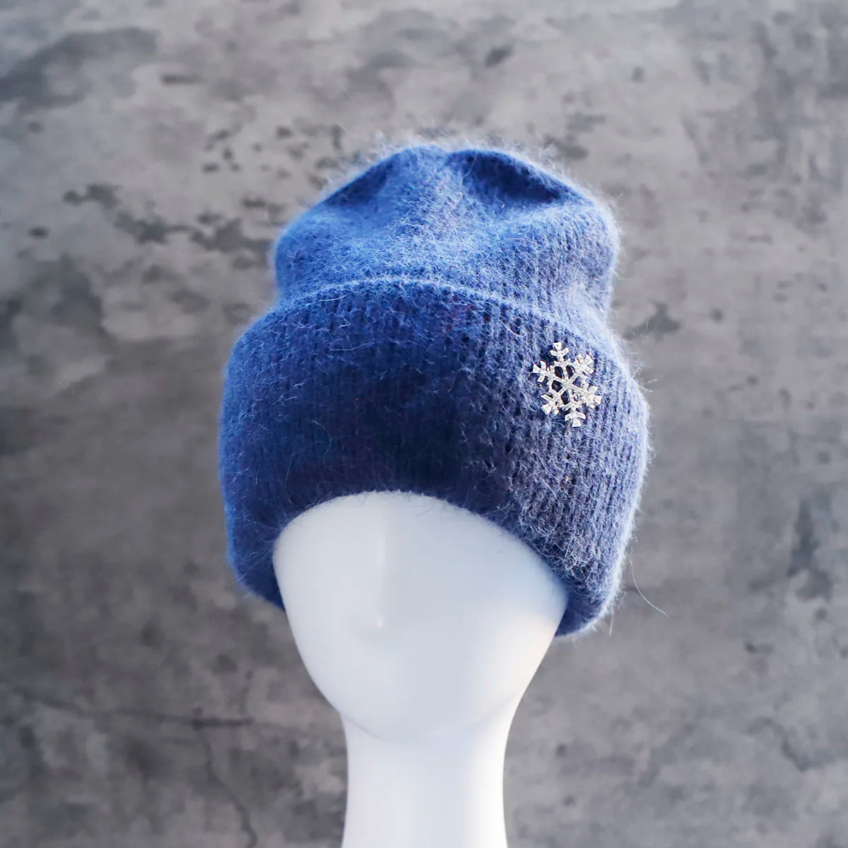 Hot Selling Winter Hat Real Rabbit Fur Winter Hats For Women Snowflake Warm Beanie cold Hats Women Solid Adult Cover Head Cap