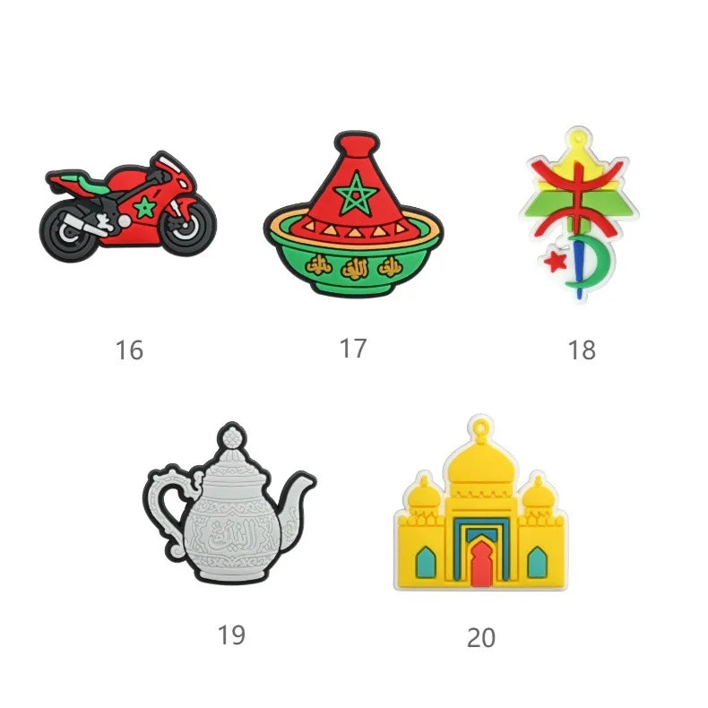 Morocco hole shoes charms shoe buckle removable DIY hole bag decorative accessories decorations wholesale shoe accessories