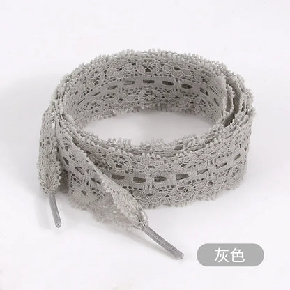 1Pair 100CM/120CM/140CM Length Canvas Sneaker Outdoor Shoe Shoelace Flat Lace Fancy Shoelaces Lace Shoe Laces for Women