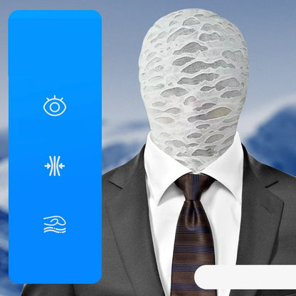 Balaclava Summer Full Face Breathable Mask Translucent UV Protection Face Cover Elastic Halloween Role Playing Ice Silk Cosplay
