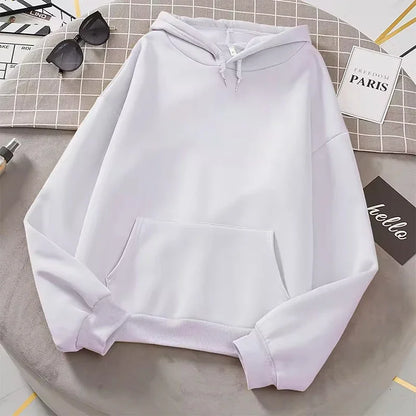 Spring Autumn Fashion Men's Women's Hoodie Casual Hoodies Pullovers Sweatshirts Women's Top Solid Color Hoodies Sweatshirt Women