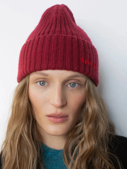 Autumn Winter Unisex Knitted Beanie Hat with Letter Embroidery – Warm Casual Street Style Wool Knit Beanie