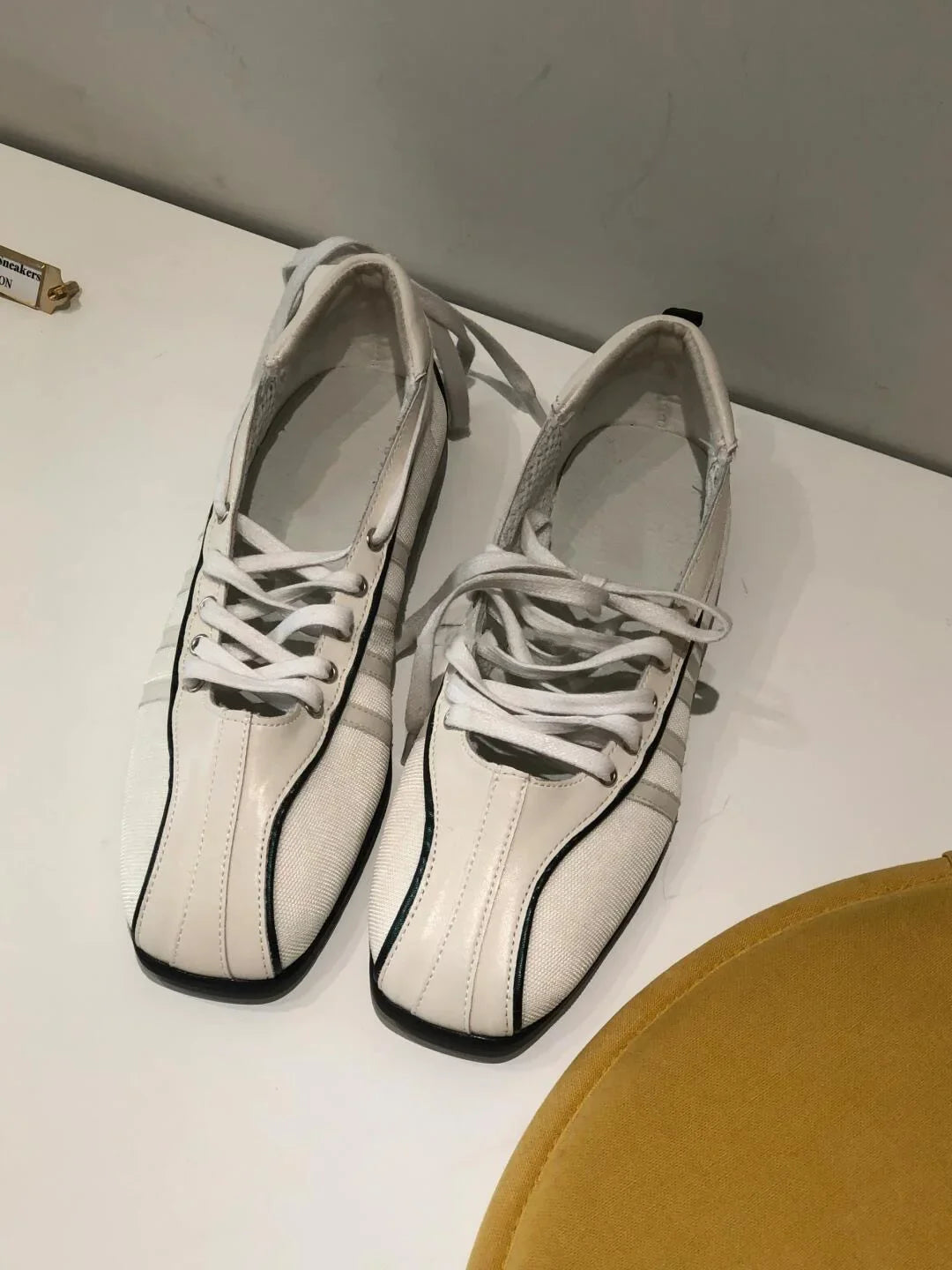 Autumn Women's Black Ballet Shoes Flat Cross Strap Functional Shoes Comfortable Soft Bottom Mary Jane Shoes Ballet Sneakers