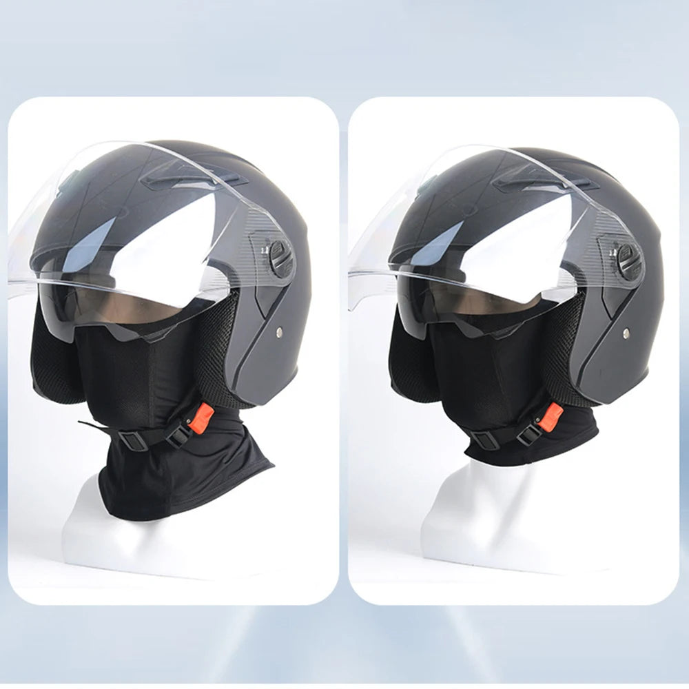 Sun Protection Balaclava  Cycling Full Face Mask Hiking Ice Silk Sun Men Women Sunglasses Holes Cooling Motorcycle Face Cover