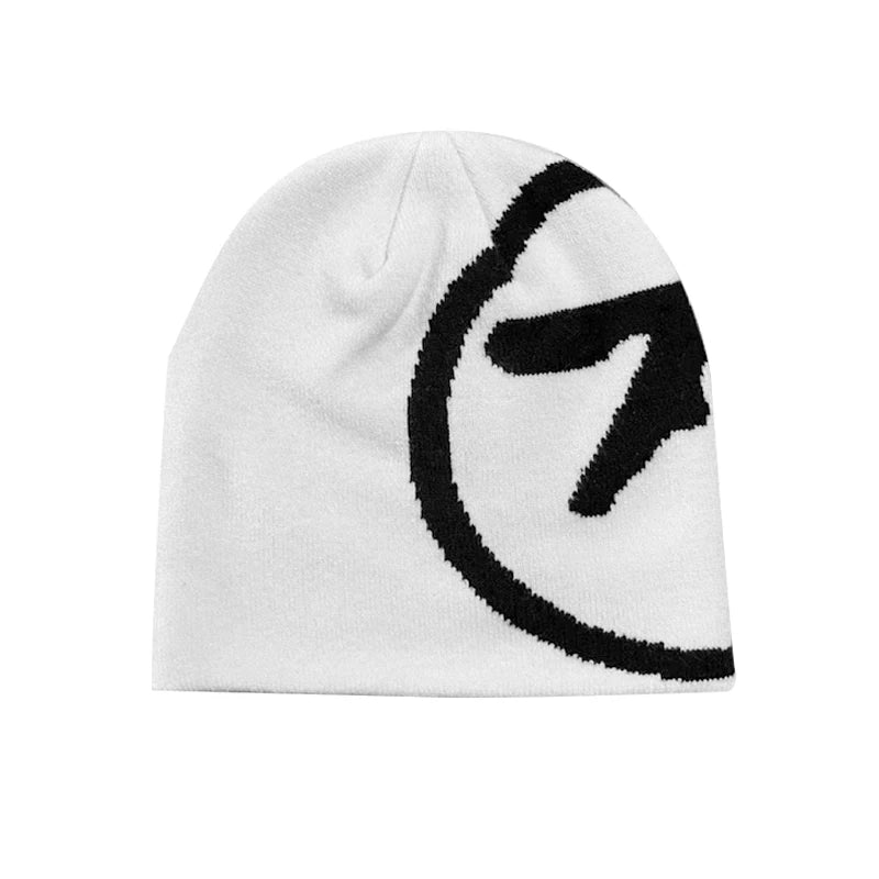 Women's Hat Hip Hop Knitting Winter Beanies Caps Y2k Streetwear Fashion Pullover Aphex Twin Vintage Warm Unisex Accessories