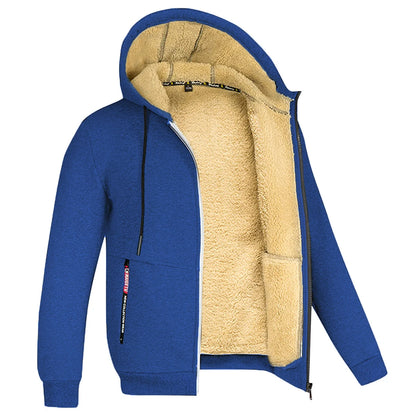 Men's Jacket Winter Camouflage Fleece Thicken Hooded Jackets Male Long Sleeve Coat Casual Zip Up Hoodies Streetwear Men's Coats