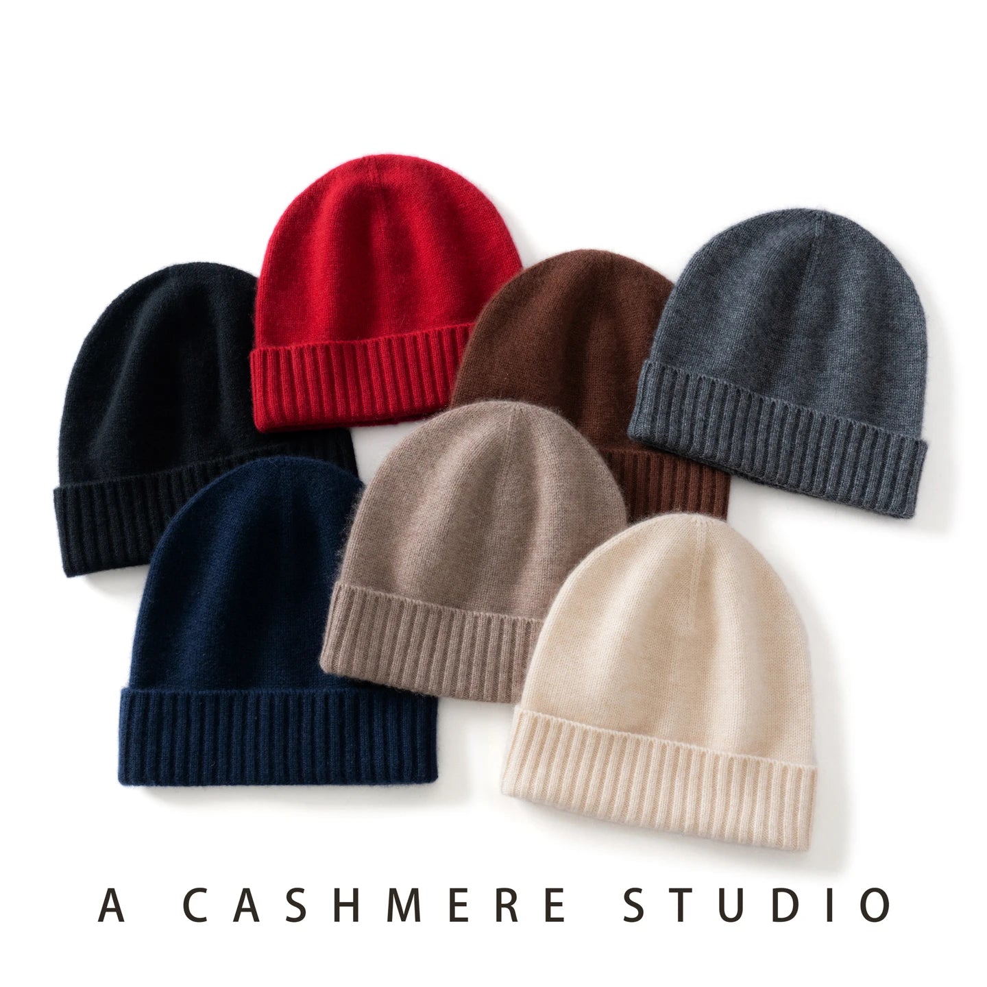 MERRILAMB Winter Hat For Women/Men 100%Quality Cashmere Beanie Cap Unisex Outdoor Casual Solid Knitted Hats Warm Soft SkullCap
