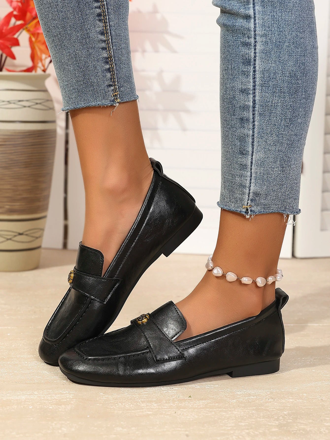 2025 New Pointed Toe Fashion Women Shoes Spring Autumn Elegant Party Daily Low Heels Pump Footwear Women Minimalist Flats Shoes