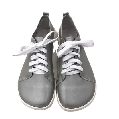 Tipsietoes 2025 Sprinng Autumn Genuine Leather Barefoot Sneaker For Women Flat Soft Thin Out Sole Zero Drop Wider Toe Box