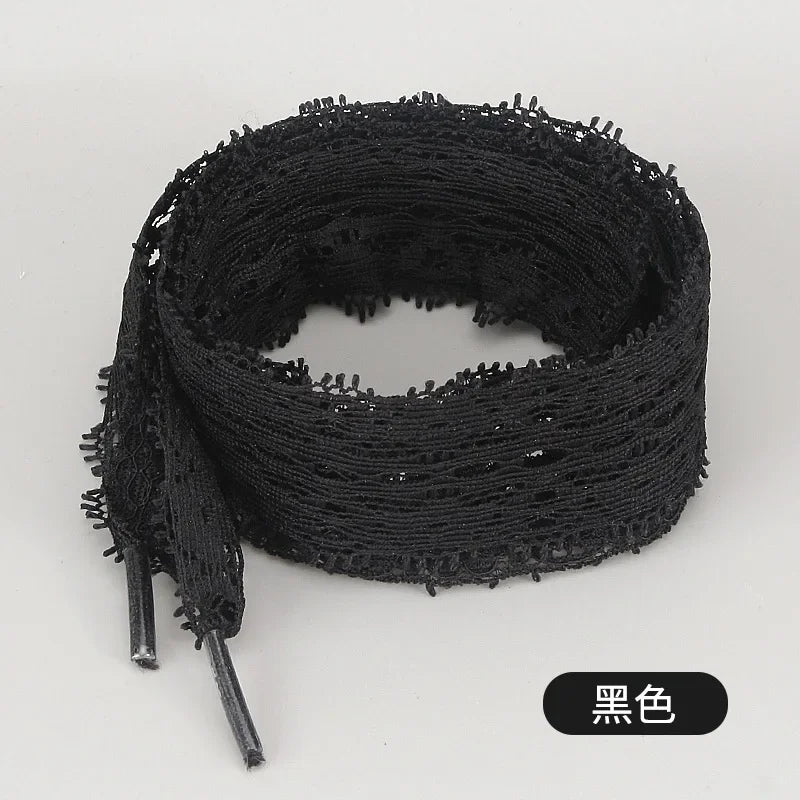 1Pair 100CM/120CM/140CM Length Canvas Sneaker Outdoor Shoe Shoelace Flat Lace Fancy Shoelaces Lace Shoe Laces for Women