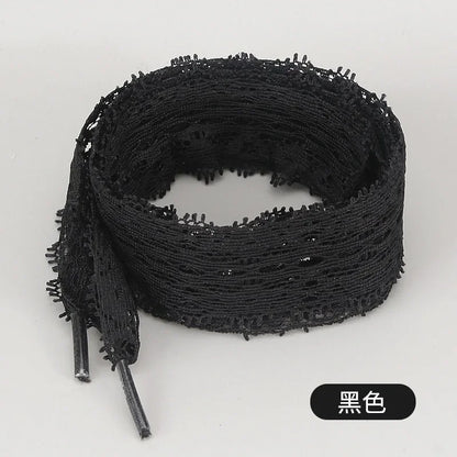 1Pair 100CM/120CM/140CM Length Canvas Sneaker Outdoor Shoe Shoelace Flat Lace Fancy Shoelaces Lace Shoe Laces for Women