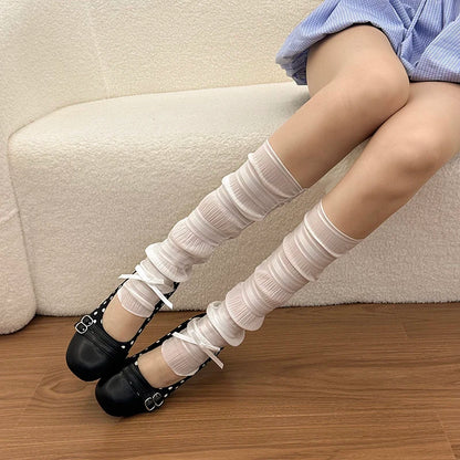 Polka Dot Women Ballet Flats Comfortable Round Toe Slip On Shoes 2026 New Spring Autumn Vintage Ladies Dress Mary Jane Shoes