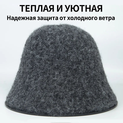 Fashion Ladies Winter Outdoor Warm Bucket Hat Woman‘s Daily Casual Fisherman Cap Korean Style Classic Panama Hats