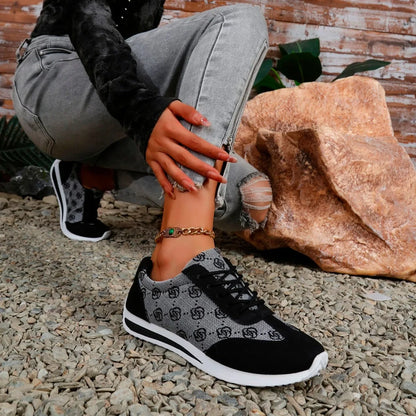 Women Sneakers 2024 Spring Autumn Fashion Outdoor Versatile Sneakers Women Casual Comfortable Lace Up Walking Shoes for Women