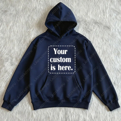 2026 Student Casual Custom Printed Text DIY Hoodie Customized Personalized Hoody Custom Hoodies Text Sweatshirt Clothes