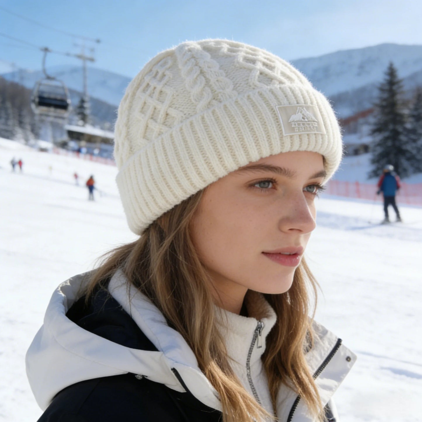 New Style Unisex Keep Warm Winter Hat Plush Fur Lined Stylish Warm Cap Beanie Hat For Men Women Outdoor Ski Sports Knitted Hat