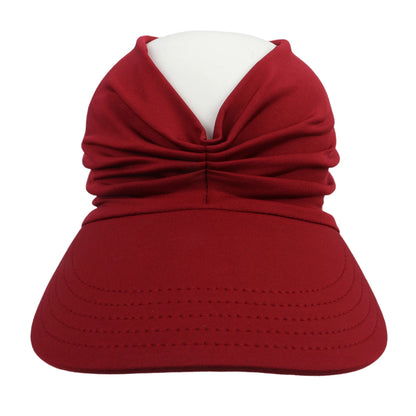 Spring and Summer Beach Sun Hat for Women New Ladies Outdoor Sports Empty Top Hat Sun-Protection Visior
