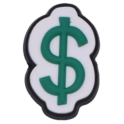 2pcs Lot Coin Money Shaped Character Shoe Buckles Charms Combination Designer for Women Accessories for Girls Adults Unisex Gift