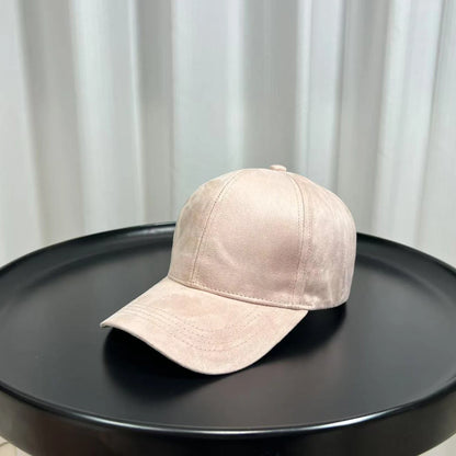 Fashion Adjustable Suede Baseball Caps For Men Women Autumn Winter Solid Retro Snapback Hip Hop Hat Unisex Street Sun Visor Caps