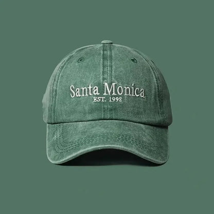 INS Style Letter Embroidered Baseball Cap Face Smaller Sun Protection Hip Hop Hat Sun Hat Couples