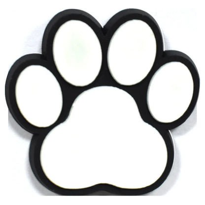lovely dog paw PVC shoe Charms Slippers Buckle combination Fit Wristbands accessories Decoration Bands gift unisex party