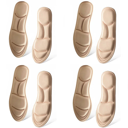 1/2/4/16Pairs 5D Massage Memory Foam Insoles For Shoes Sole Breathable Cushion Sport Running Insoles For Feet Orthopedic Insoles