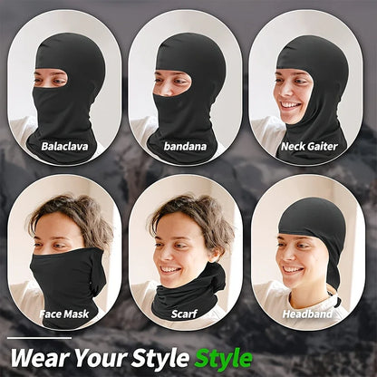 1 Pieces/Quick-dry Balaclava Sports Full Face Mask Soft Breathable Beanies Cycling Helmet Liner Running Hiking Fishing Hood Caps