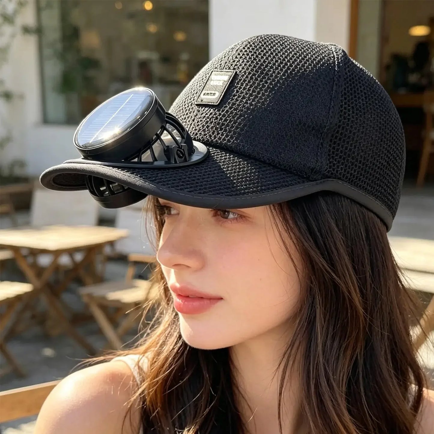 Solar Powered Cap with Fan Summer Breathable Mesh Sun Protection Outdoor Baseball Hat for Men USB Rechargeable Cooling Headwear
