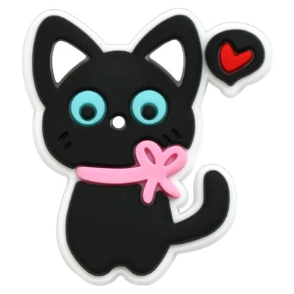 lovely cat series PVC shoe Charms Slippers Buckle combination Fit Wristbands accessories Decoration Bands gift unisex party