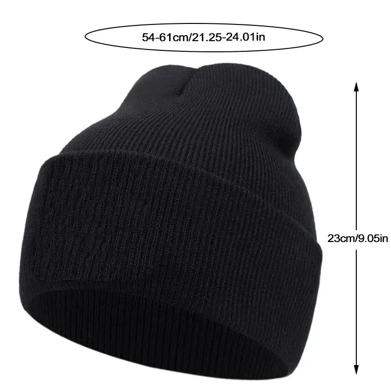 Cute capybara Capybara embroidered knitted cap, warm woolen cap for autumn and winter outdoor sports events