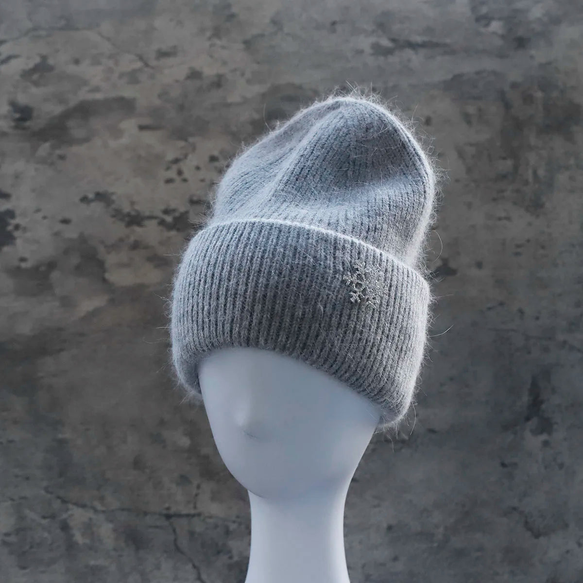 Hot Selling Winter Hat Real Rabbit Fur Winter Hats For Women Snowflake Warm Beanie cold Hats Women Solid Adult Cover Head Cap