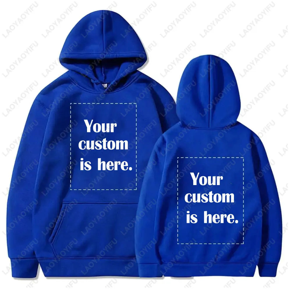 2026 Student Casual Custom Printed Text DIY Hoodie Customized Personalized Hoody Custom Hoodies Text Sweatshirt Clothes
