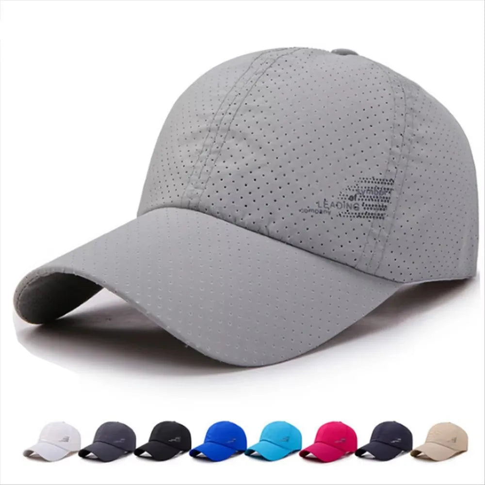 Quick Dry Adjustable Unisex Baseball Caps Summer Outdoor Sun Hats For Women Men Golf Fishing