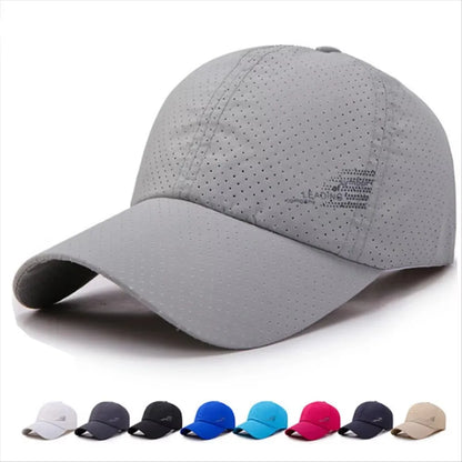 Quick Dry Adjustable Unisex Baseball Caps Summer Outdoor Sun Hats For Women Men Golf Fishing