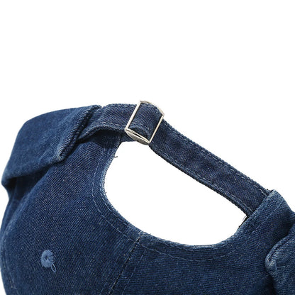 Top Denim Docker Cap Without Visor Letter Label Brimless Caps Adjustable Solid Color Hat Hats Unisex Adult Retro Hip Hop Street