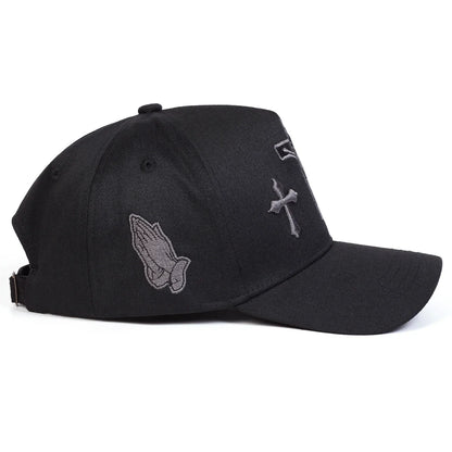 Unisex Cross Embroidery Baseball Caps Spring and Autumn Outdoor Adjustable Casual Hats Sunscreen Hat Sports Cap