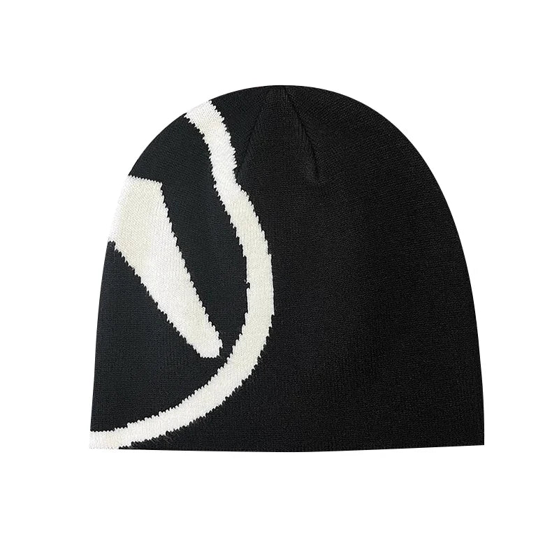 Women's Hat Hip Hop Knitting Winter Beanies Caps Y2k Streetwear Fashion Pullover Aphex Twin Vintage Warm Unisex Accessories