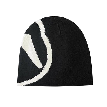 Women's Hat Hip Hop Knitting Winter Beanies Caps Y2k Streetwear Fashion Pullover Aphex Twin Vintage Warm Unisex Accessories