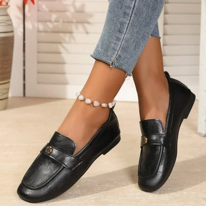 2025 New Pointed Toe Fashion Women Shoes Spring Autumn Elegant Party Daily Low Heels Pump Footwear Women Minimalist Flats Shoes
