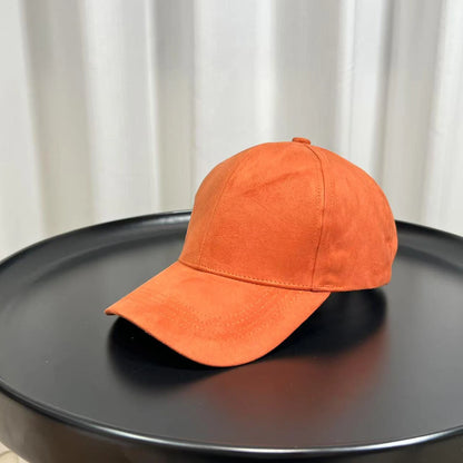 Fashion Adjustable Suede Baseball Caps For Men Women Autumn Winter Solid Retro Snapback Hip Hop Hat Unisex Street Sun Visor Caps