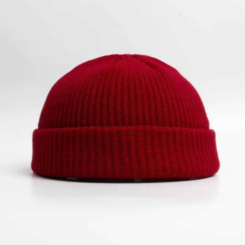 2025 Boys Girls Winter Knitted Beanies Solid Keep Warm Loop Small Beanie Caps Keep Head Warm Winter Hats Yellow Red