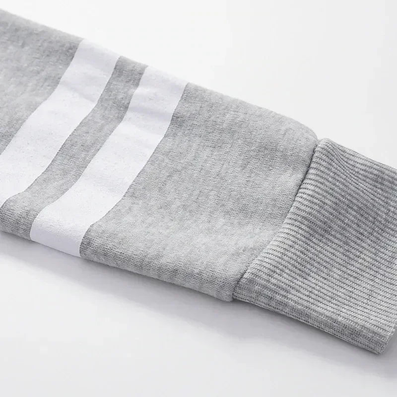 Womens Tracksuit Casual Stripe Versatile Sweatshirt Black Sweatpants Loose Print High Quality Outfits Single Piece Hoodies Pants
